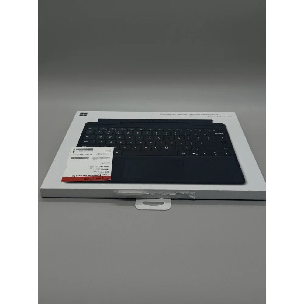 Microsoft Surface Pro Keyboard with Pen Storage Black - Model 1864, 8,9,10 11th